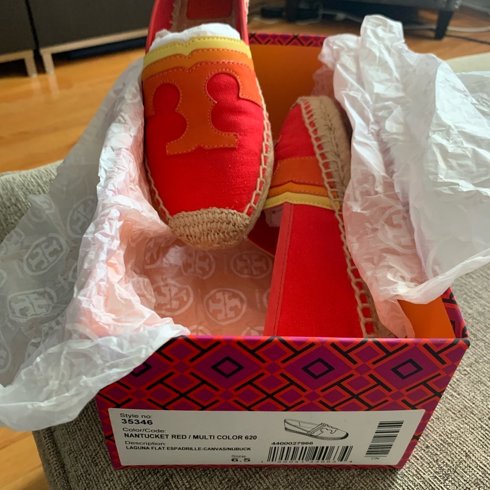 Tory Burch Laguna Flat Espadrille-Canvas/Nubuck